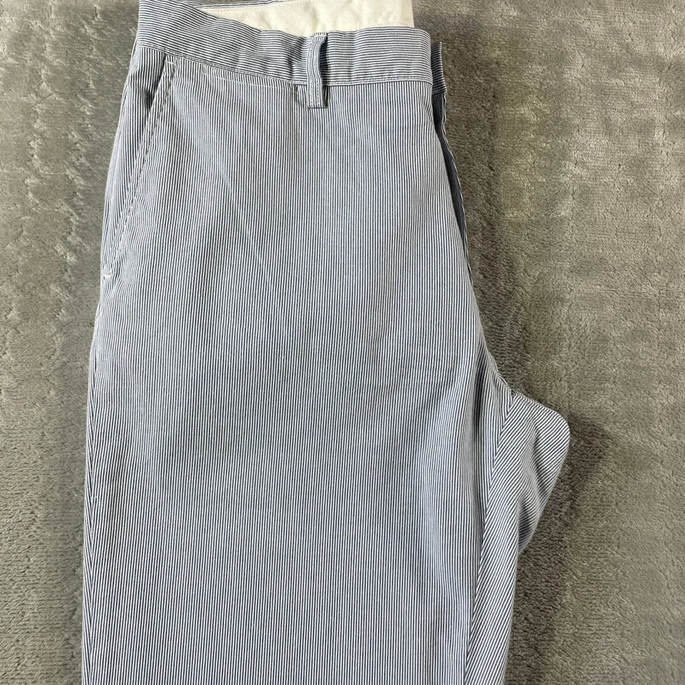 Polo Ralph Lauren Seersucker Chino Pants Men 38x30 Striped Beach Resort Vacation - Picture 8 of 10